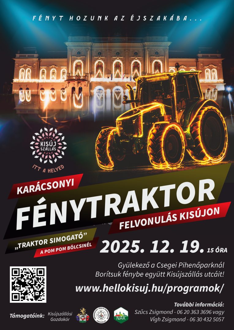 Karácsonyi fénytraktoros felvonulás – 2025. december 19.