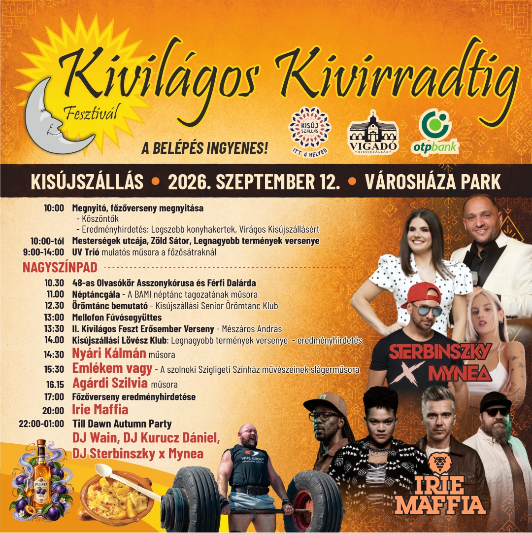 Kivilágos Kivirradtig – 2026. szeptember 12.