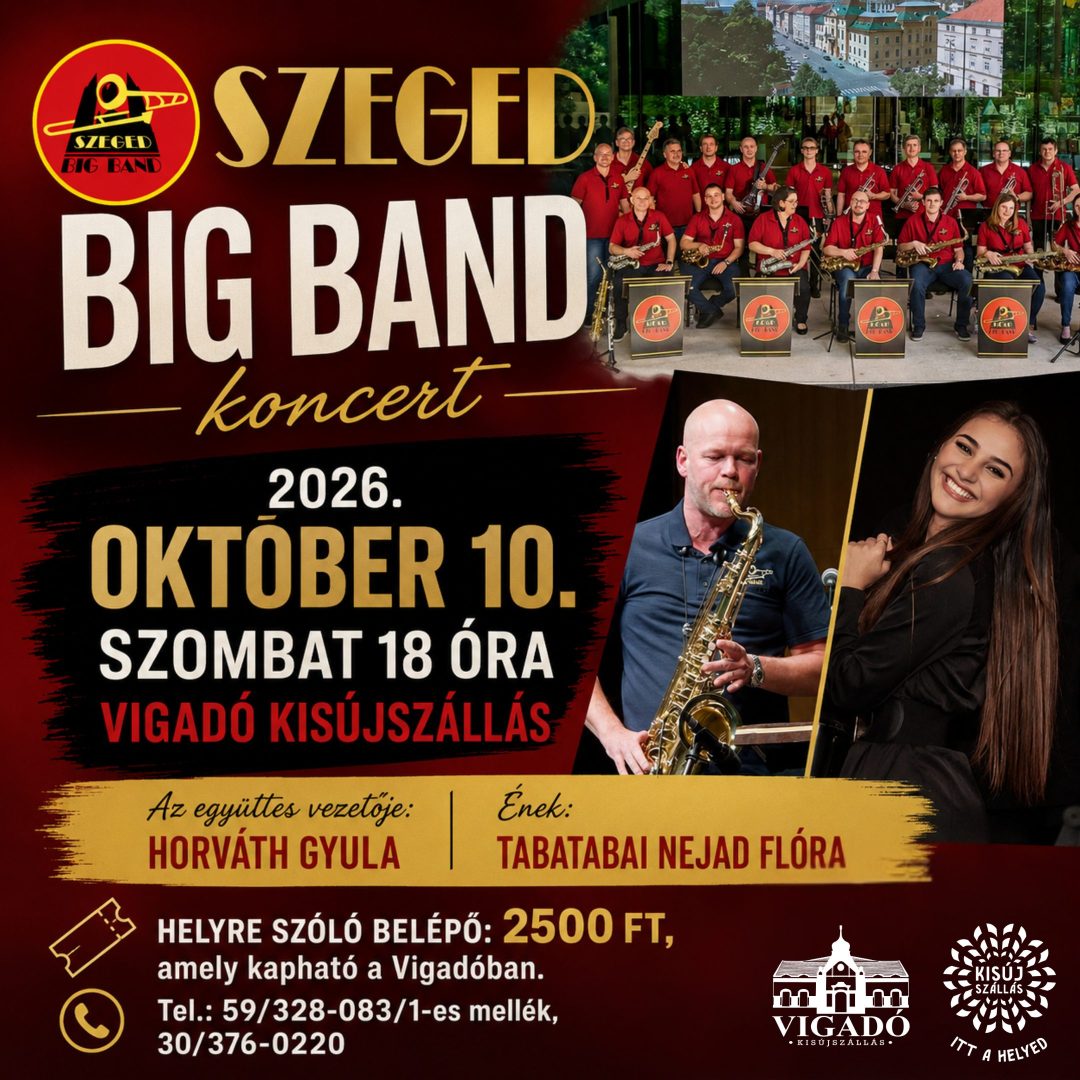Szeged Big Band koncert – 2026. október 10.